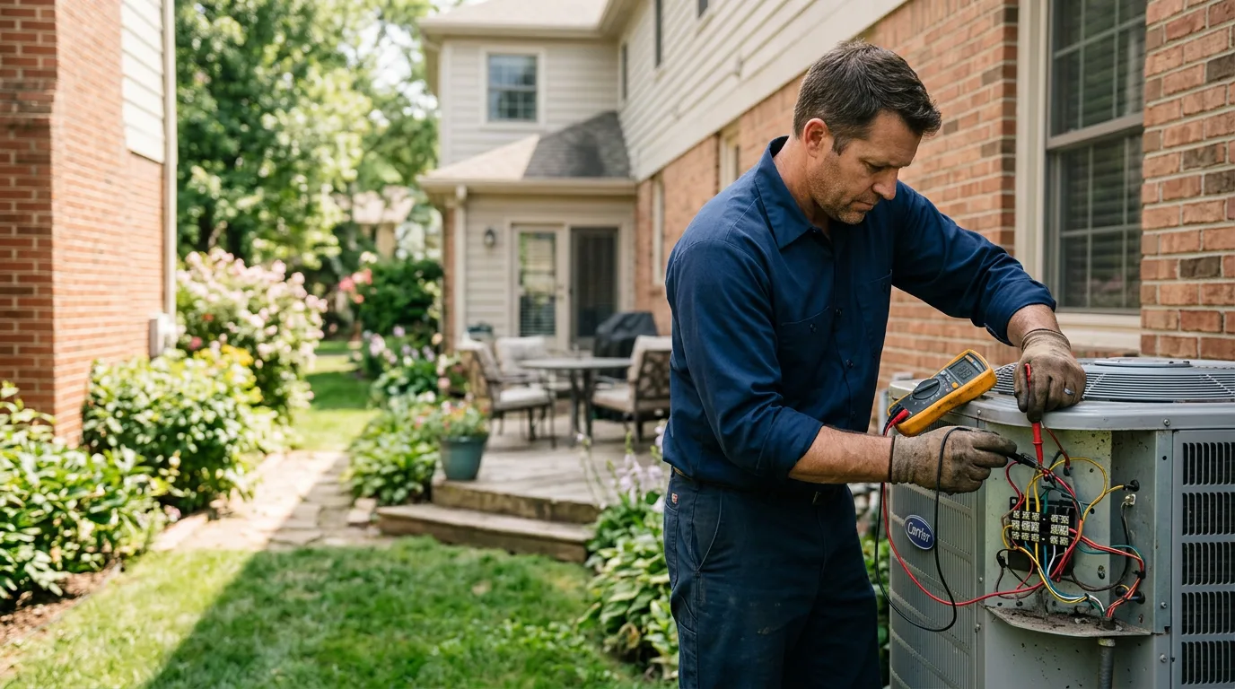 HVAC technician working near Apollo Beach, FL